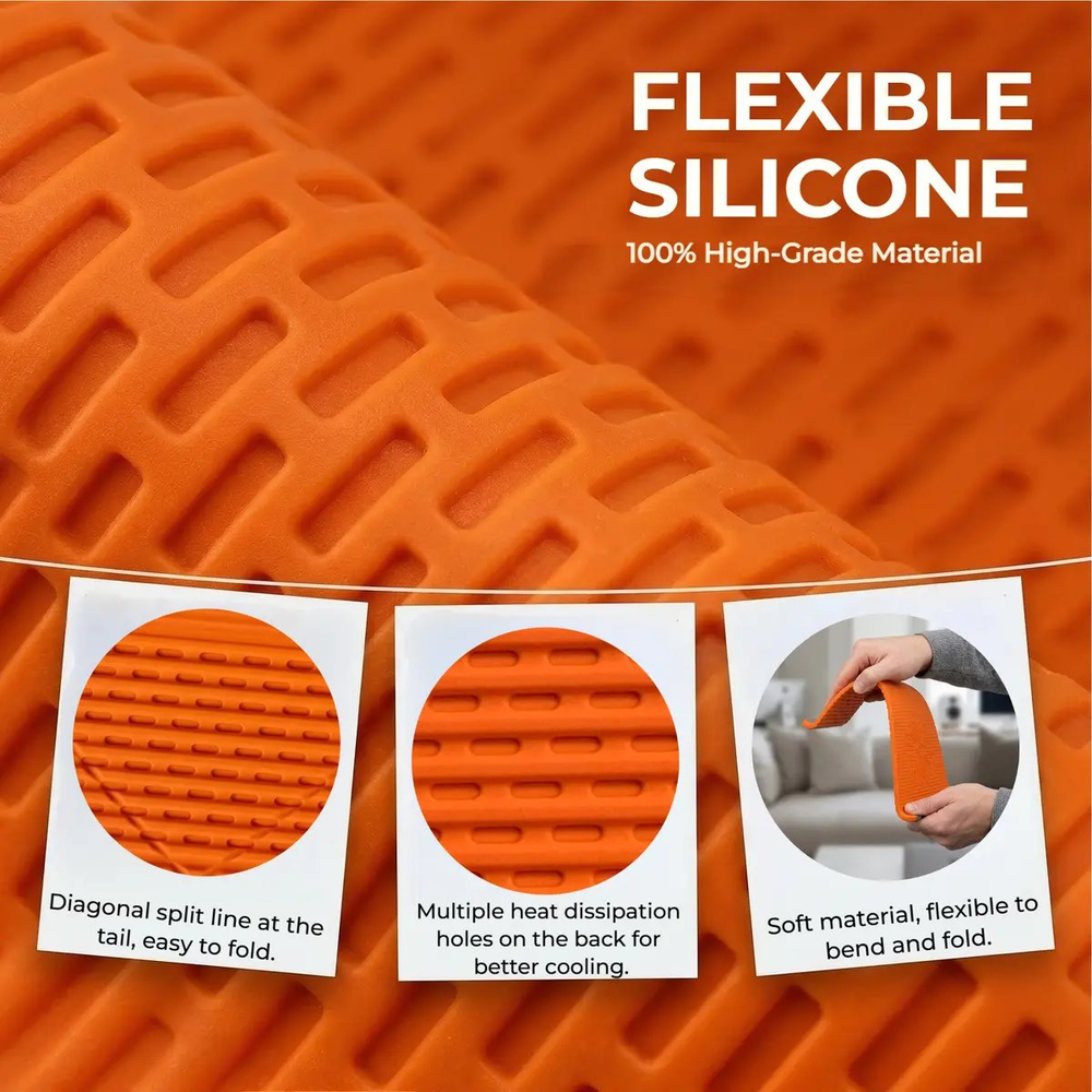 Flexible-silicon-Phone-holder stand, Bendable Rollable Foldable Design