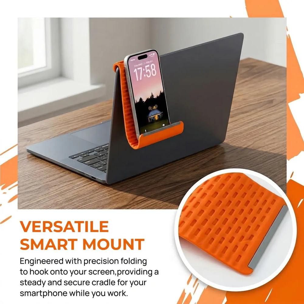 Flexible-silicon-Phone-holder stand, Bendable Rollable Foldable Design